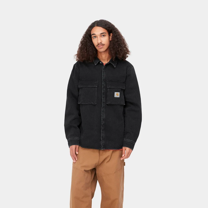 Carhartt WIP Monterey-Hemdjacke für Herren – Schwarz