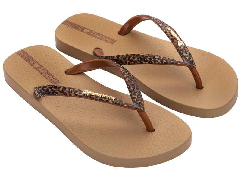 Ipanema Damen Duna Animal Sandalen – Hellbraun
