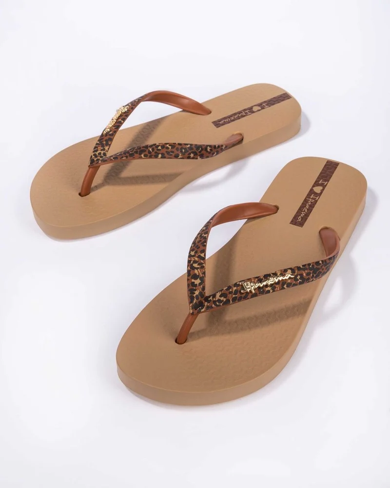 Ipanema Damen Duna Animal Sandalen – Hellbraun