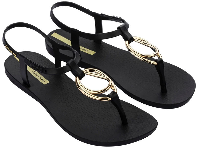 Ipanema Charm-Loop-Sandalen für Damen – Schwarz