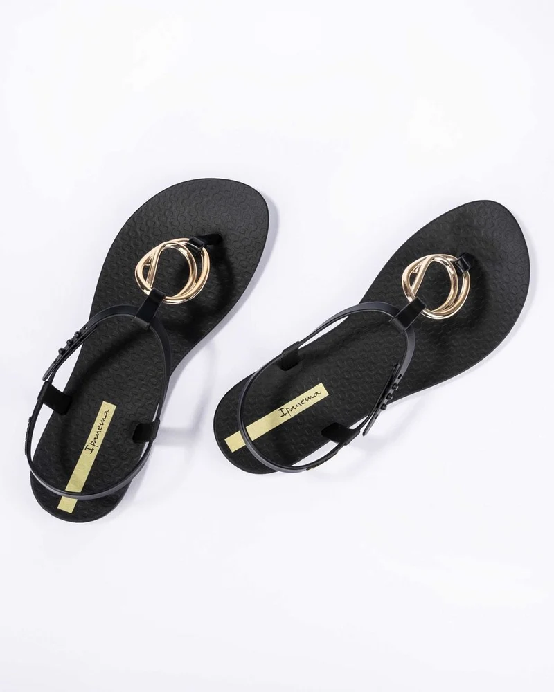 Ipanema Charm-Loop-Sandalen für Damen – Schwarz