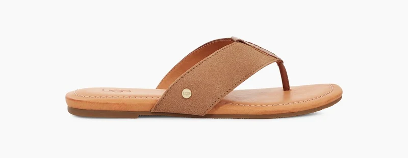 UGG Damen Carey Flip Flop – Kastanie
