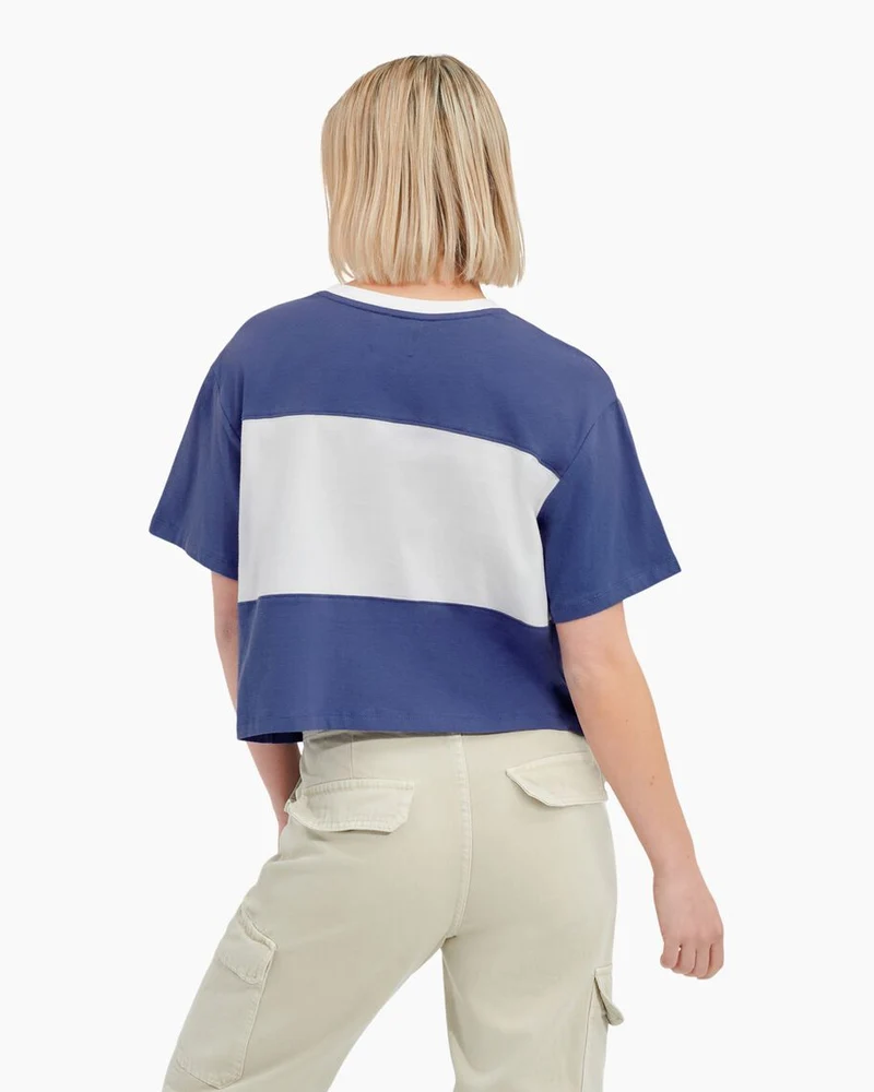 UGG Damen Jordene Colourblock Logo T-Shirt – Mondstein