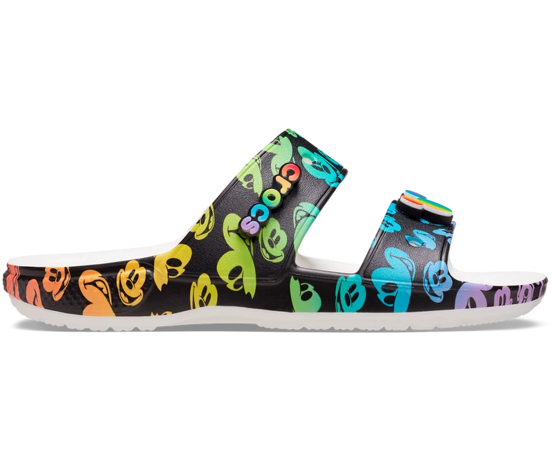 Crocs Unisex-Klassiker Disney Regenbogen-Feier-Sandalen