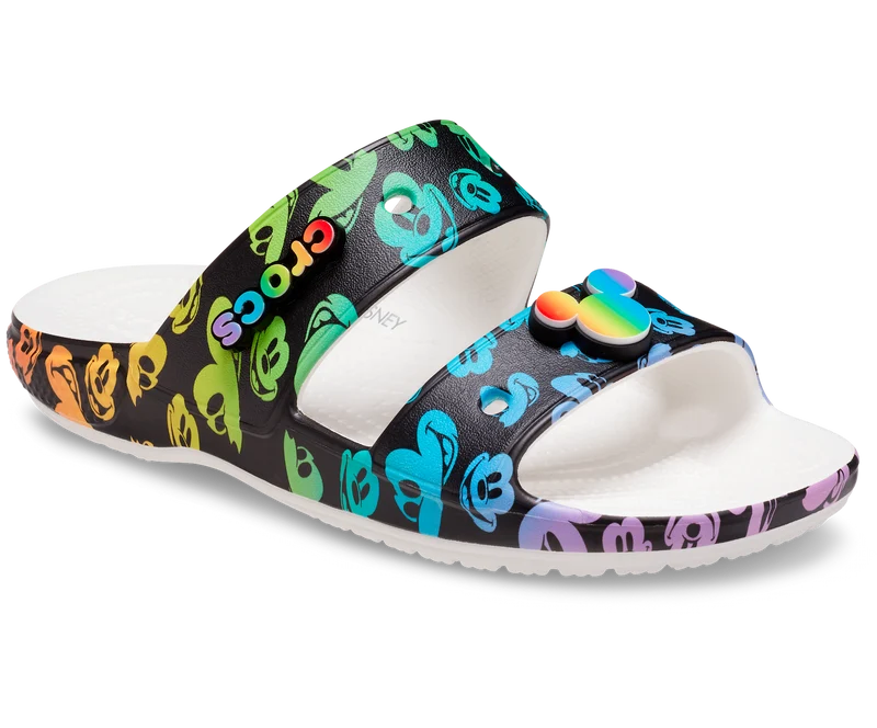 Crocs Unisex-Klassiker Disney Regenbogen-Feier-Sandalen
