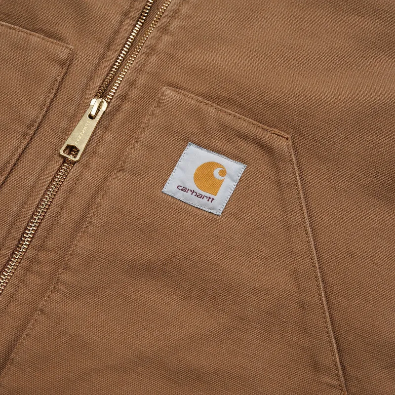 Carhartt WIP Klassische Herrenweste – Hamilton Brown Rinsed