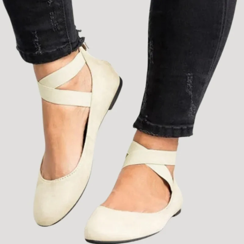 Saskia | Damen Riemchen Ballerinas
