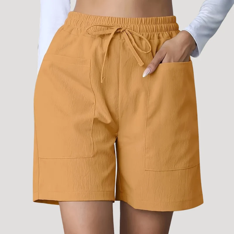 Emilia | Damen Entspannte Shorts mit Kordelzug