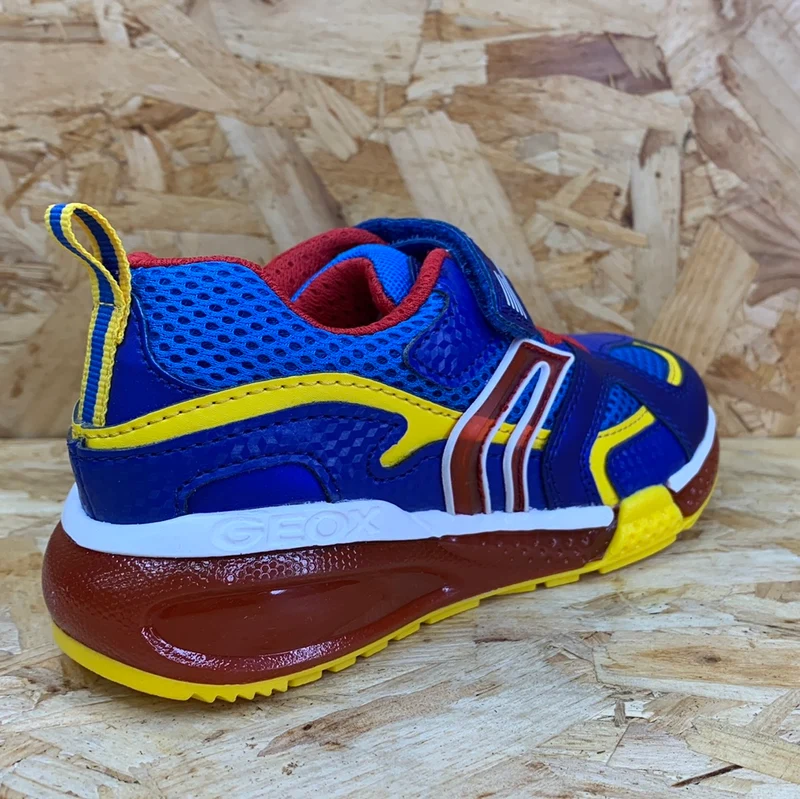Geox Bayonyc Light Up Sneakers für Kinder – Royal / Rot