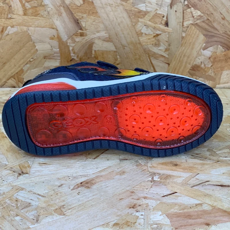 Geox Inek Light Up Sneakers für Kinder – Marineblau/Rot