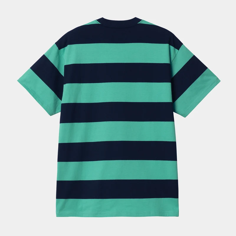 Carhartt WIP Herren Dampier Kurzarm-T-Shirt – Dunkelblau