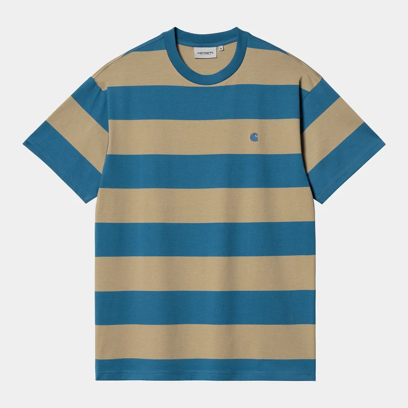 Carhartt WIP Herren Dampier Kurzarm-T-Shirt – Amalfi