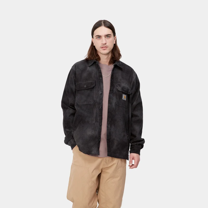 Carhartt WIP Dixon Chromo Hemdjacke für Herren – Schwarz