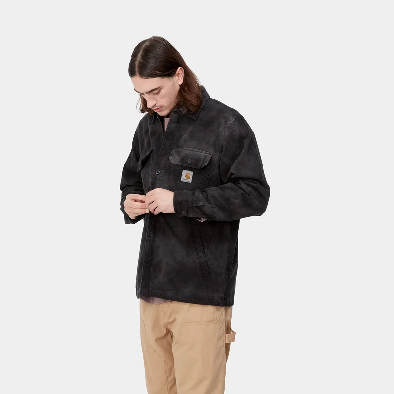 Carhartt WIP Dixon Chromo Hemdjacke für Herren – Schwarz