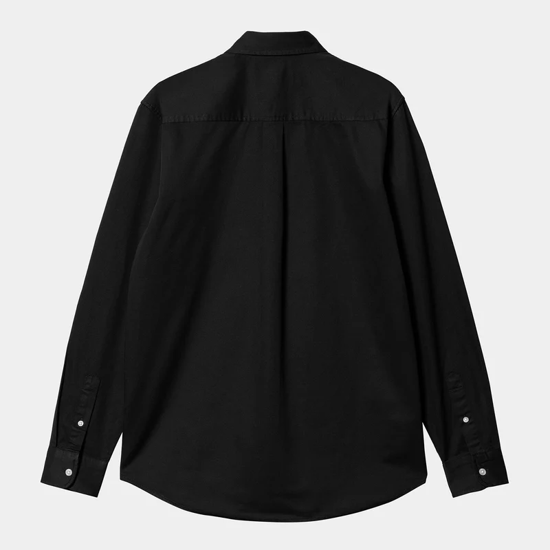 Carhartt WIP Herren Madison Langarmhemd – Schwarz
