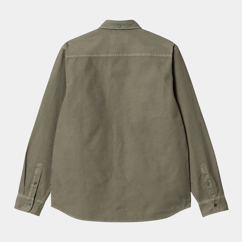 Carhartt WIP Herren Bolton Langarmhemd – Salvia