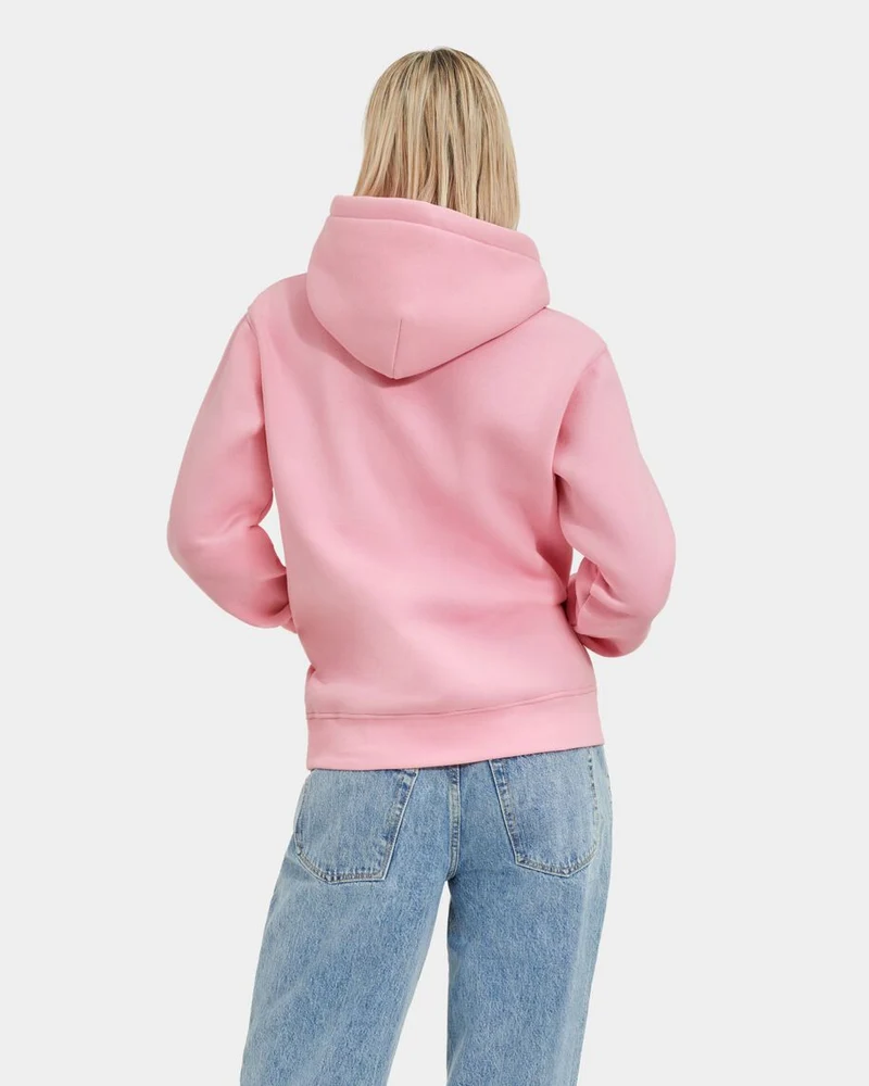 UGG Damen Rey Fuzzy Logo Kapuzenpullover – Bloom
