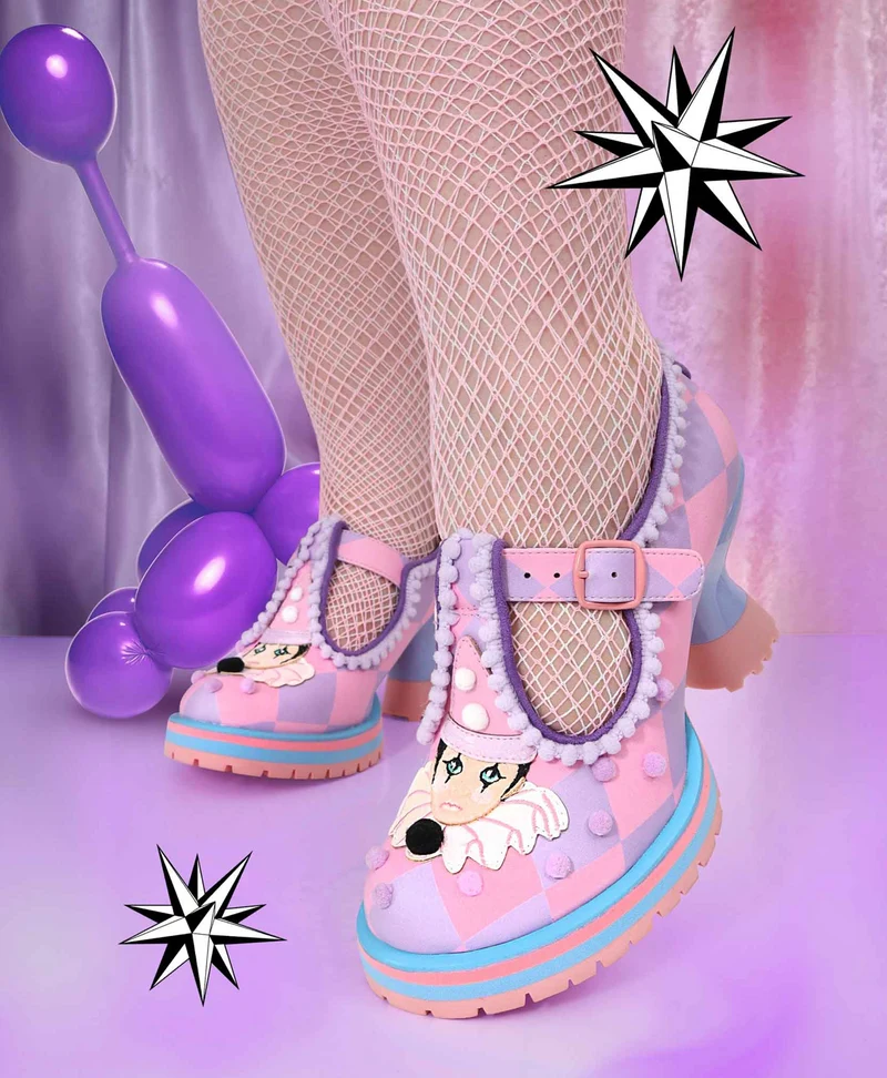 Irregular Choice Damen Cirque Du YAY High Heel - Rosa/Lila