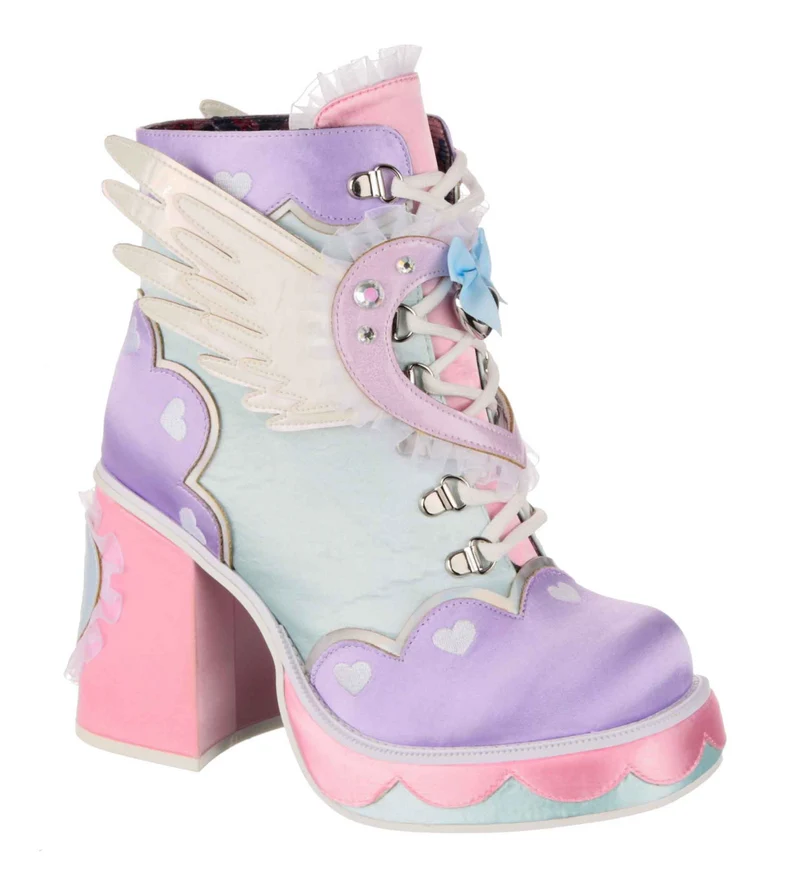 Irregular Choice Damen Heart Way There High Heel - Rosa/Lila