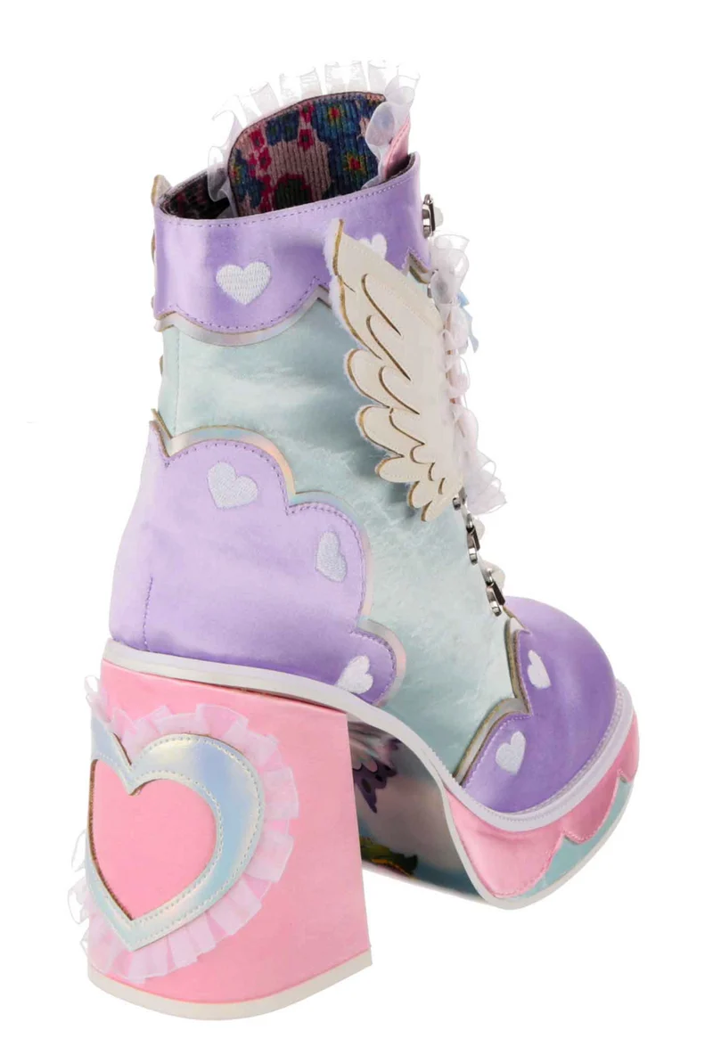 Irregular Choice Damen Heart Way There High Heel - Rosa/Lila