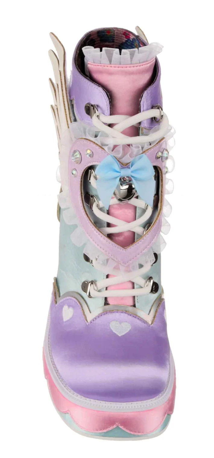 Irregular Choice Damen Heart Way There High Heel - Rosa/Lila