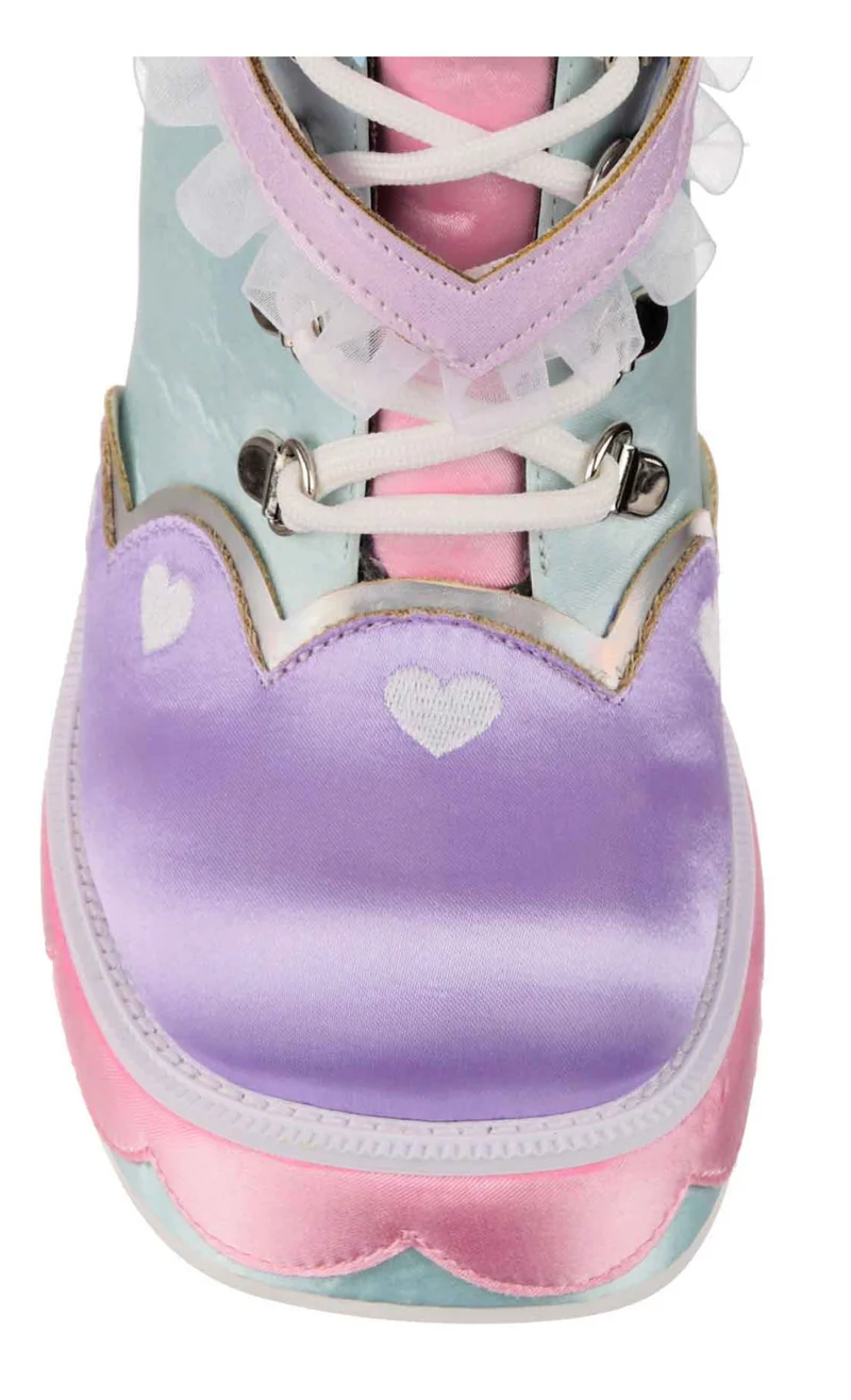 Irregular Choice Damen Heart Way There High Heel - Rosa/Lila