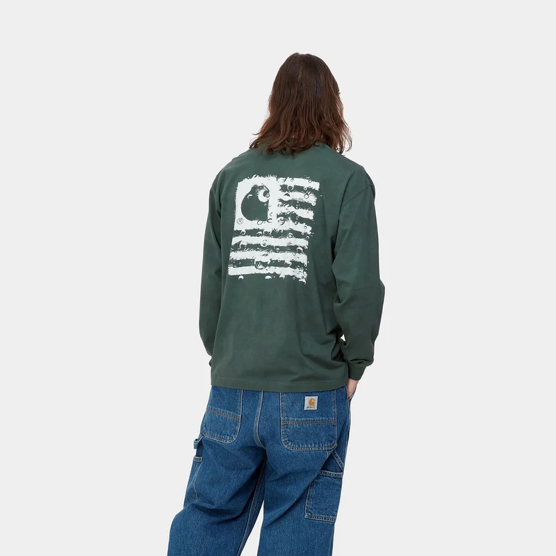 Carhartt WIP Herren Chromo Langarm-T-Shirt – Treehouse