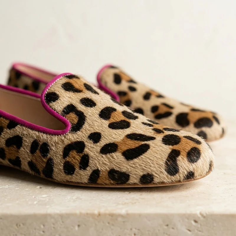 Liselotte | Damen Leopardenmuster Ballerinas