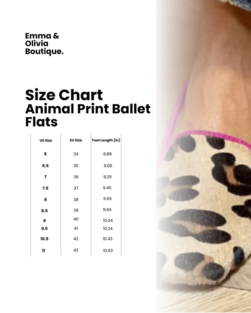 Liselotte | Damen Leopardenmuster Ballerinas