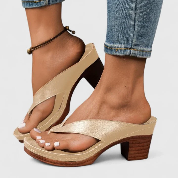 Klara | Damen Riemchen Sandaletten Blockabsatz