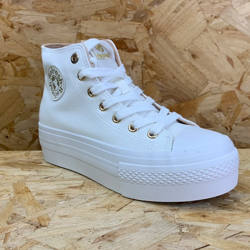 Refresh Modische High-Top-Sneaker für Damen – Weiß
