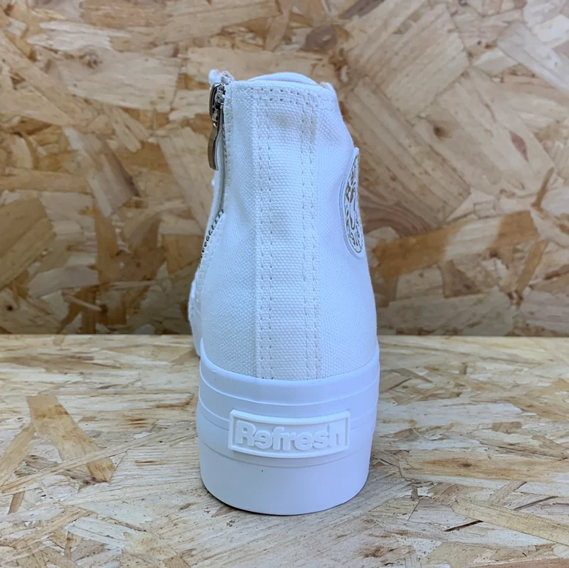 Refresh Modische High-Top-Sneaker für Damen – Weiß