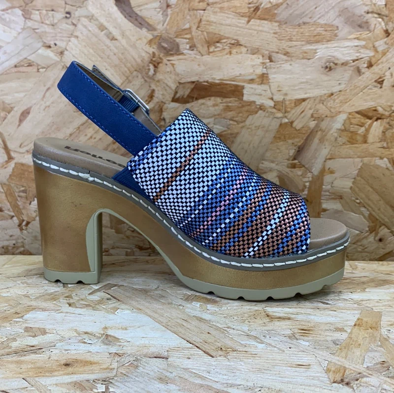 Refresh Modische High-Heel-Sandalen für Damen – Jeansblau