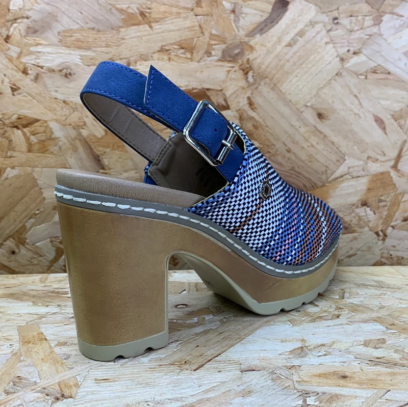 Refresh Modische High-Heel-Sandalen für Damen – Jeansblau