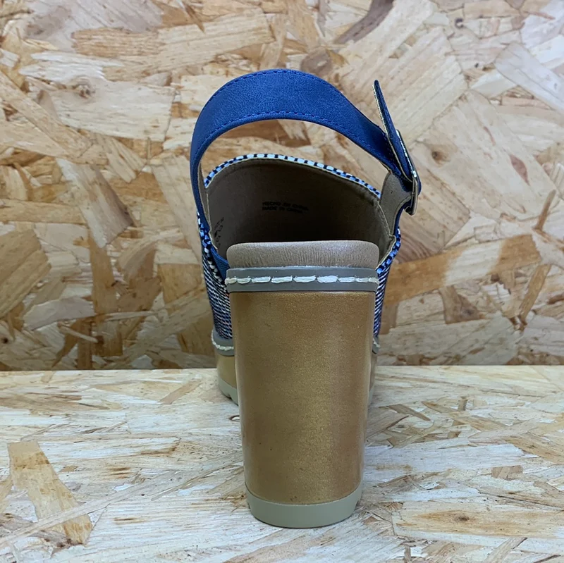 Refresh Modische High-Heel-Sandalen für Damen – Jeansblau