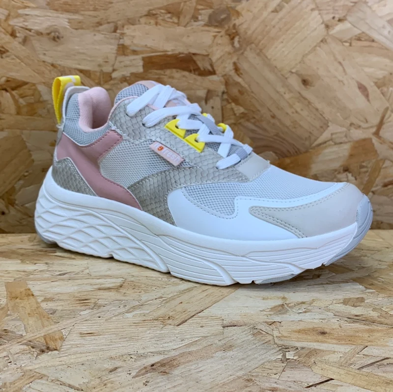 Refresh Modische Damen-Sneaker – Eisweiß