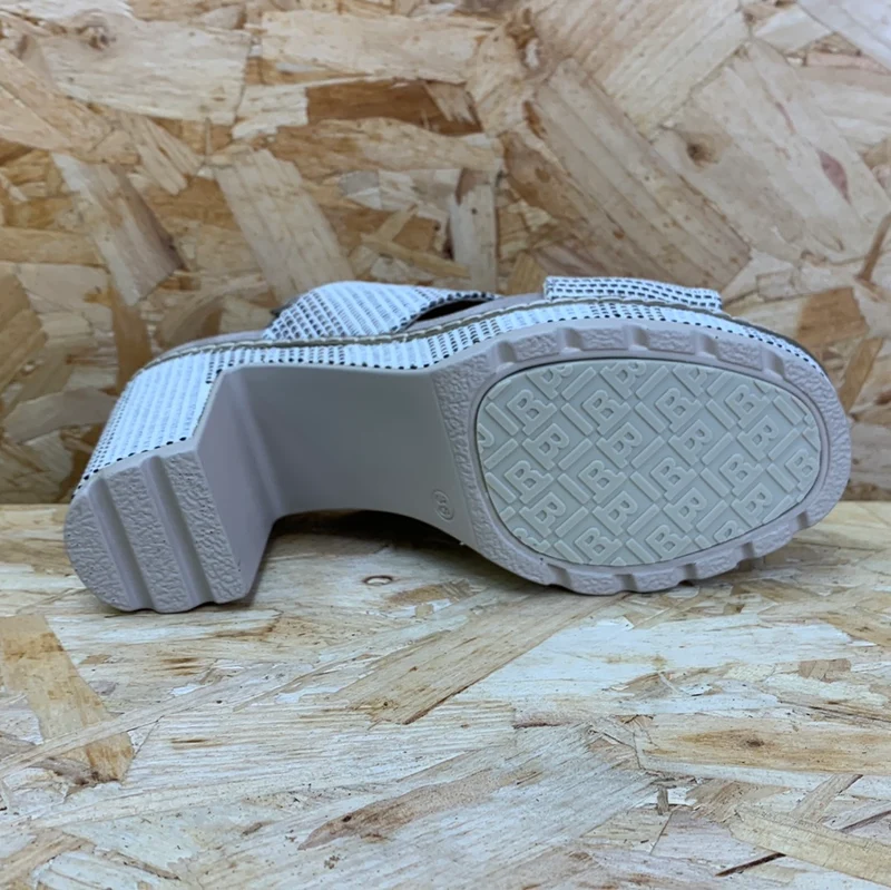 Refresh Damenmode-Sandalen mit hohem Absatz – Taupe