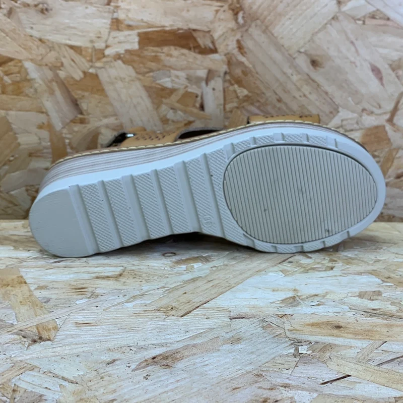 Refresh Modische Damen-Keilsandalen – Taupe