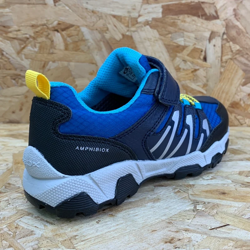 Geox Wasserdichte Kinder-Magnetar-Turnschuhe – Royal / Navy