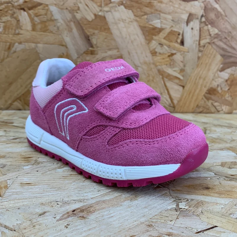 Geox Baby-Alben-Sneaker aus Wildleder – Fuchsia / Pink