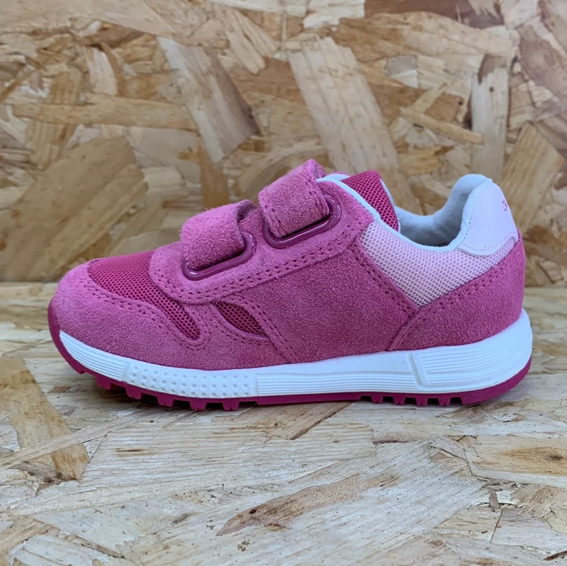 Geox Baby-Alben-Sneaker aus Wildleder – Fuchsia / Pink