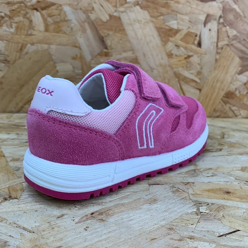Geox Baby-Alben-Sneaker aus Wildleder – Fuchsia / Pink