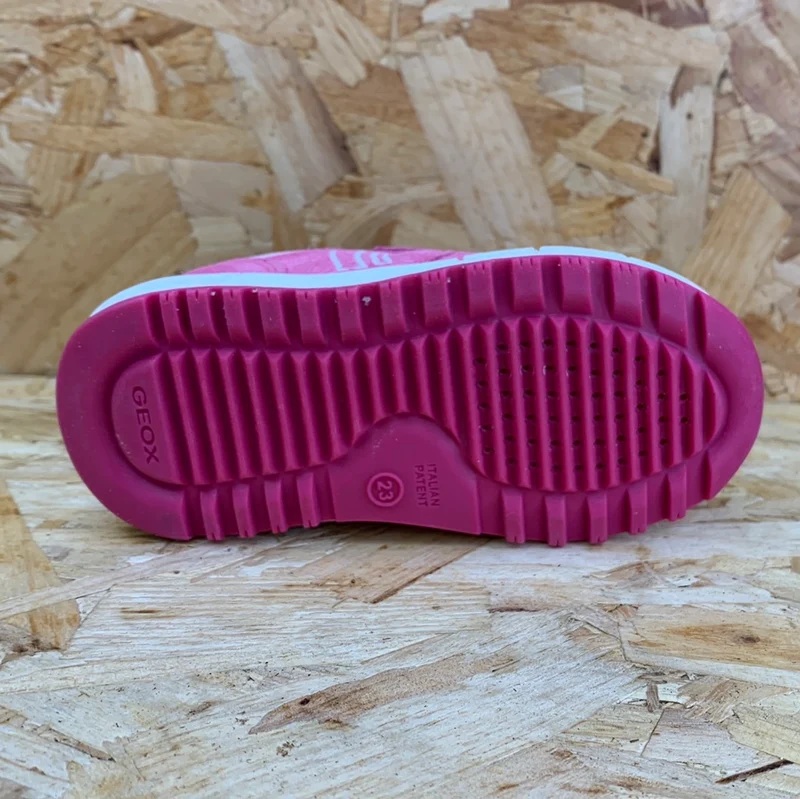 Geox Baby-Alben-Sneaker aus Wildleder – Fuchsia / Pink