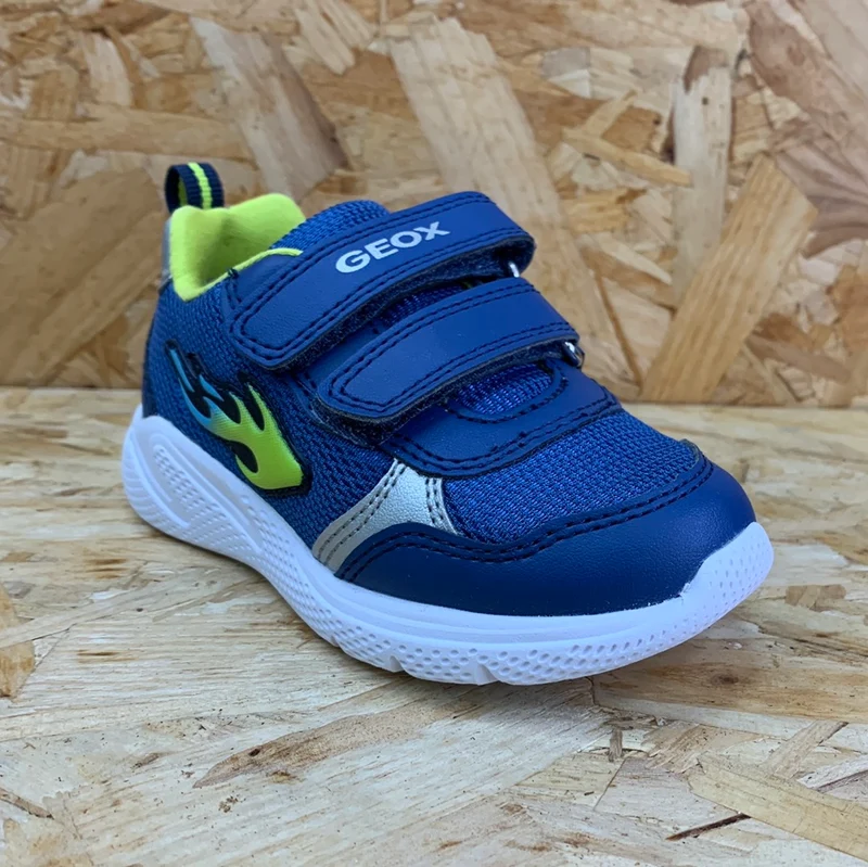 Geox Sprintye-Trainer für Kleinkinder – Jeans/Limette