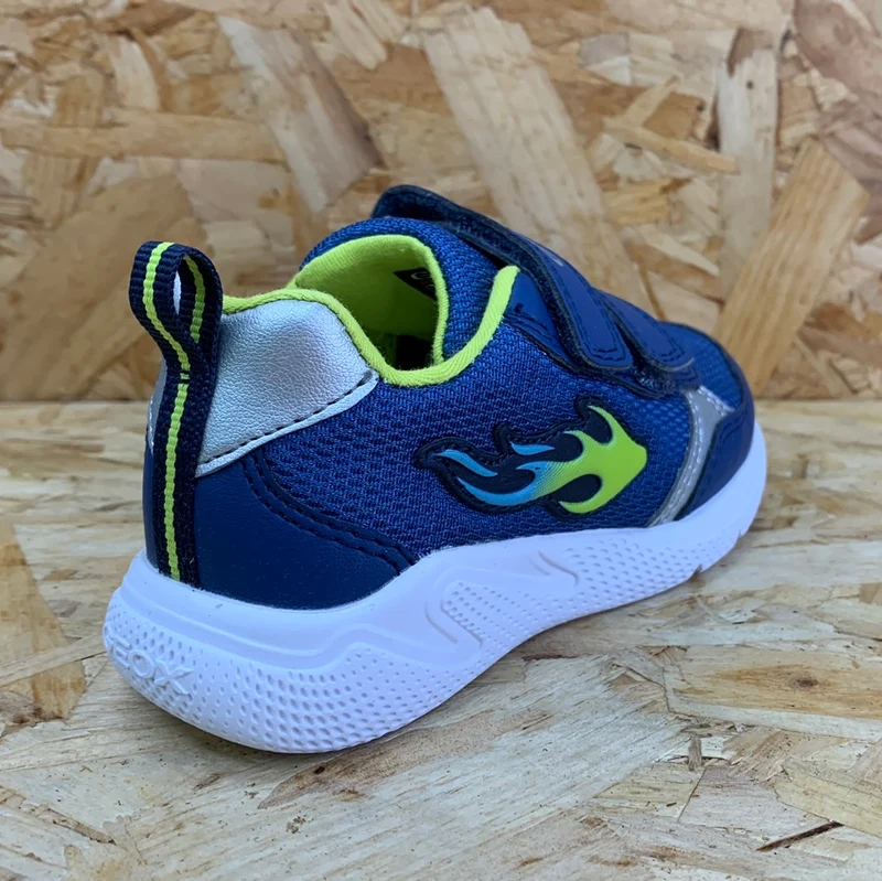 Geox Sprintye-Trainer für Kleinkinder – Jeans/Limette