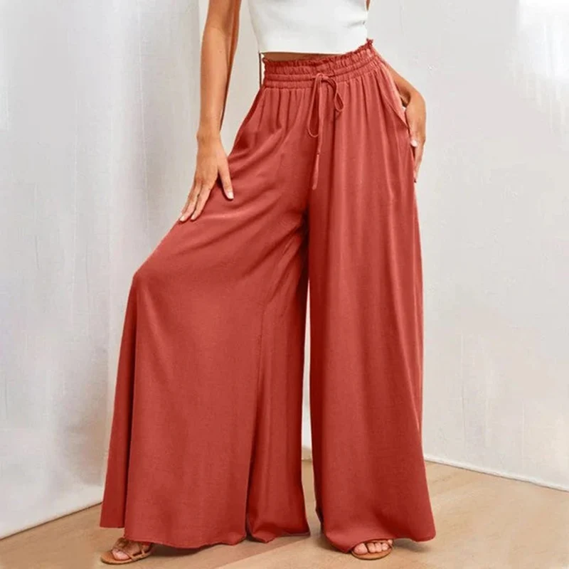 Lenara | Damen Weites Bein Zweiteiler Set