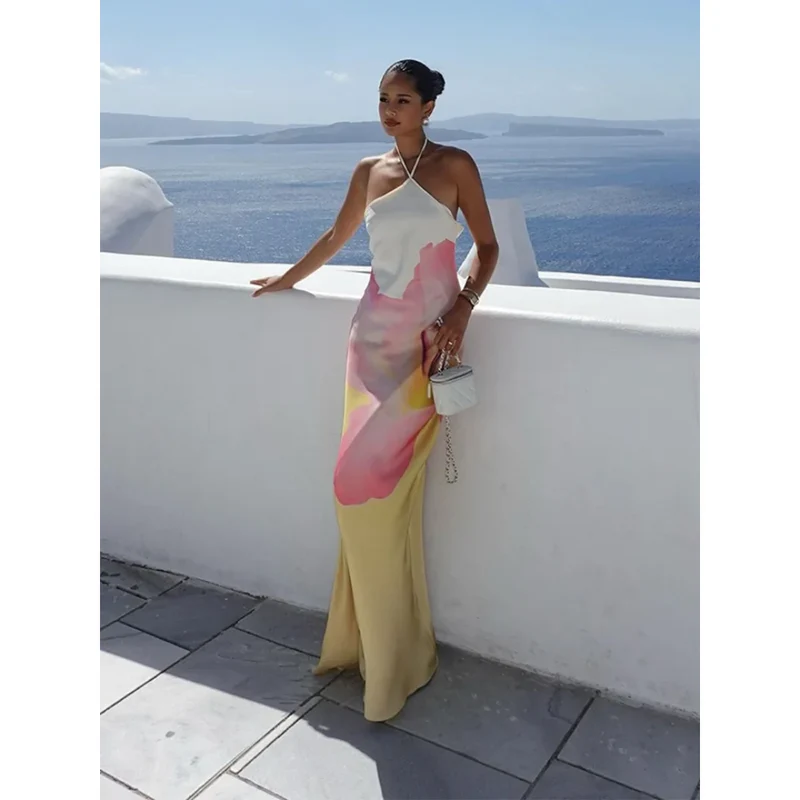 Theresa | Damen Asymmetrisches Ein-Schulter Maxikleid