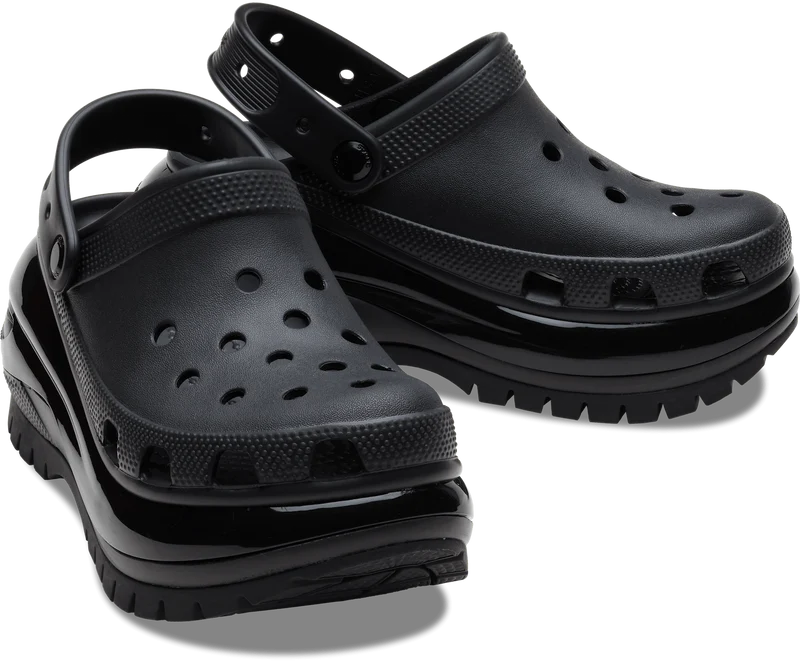 Crocs Unisex Classic Mega Crush Clog – Schwarz