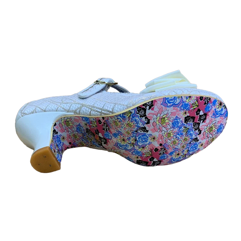 Irregular Choice Damen Summer Breeze High Heels – Off White