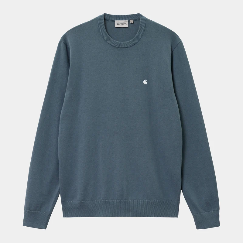 Carhartt WIP Madison-Strickpullover für Herren – Sturmblau